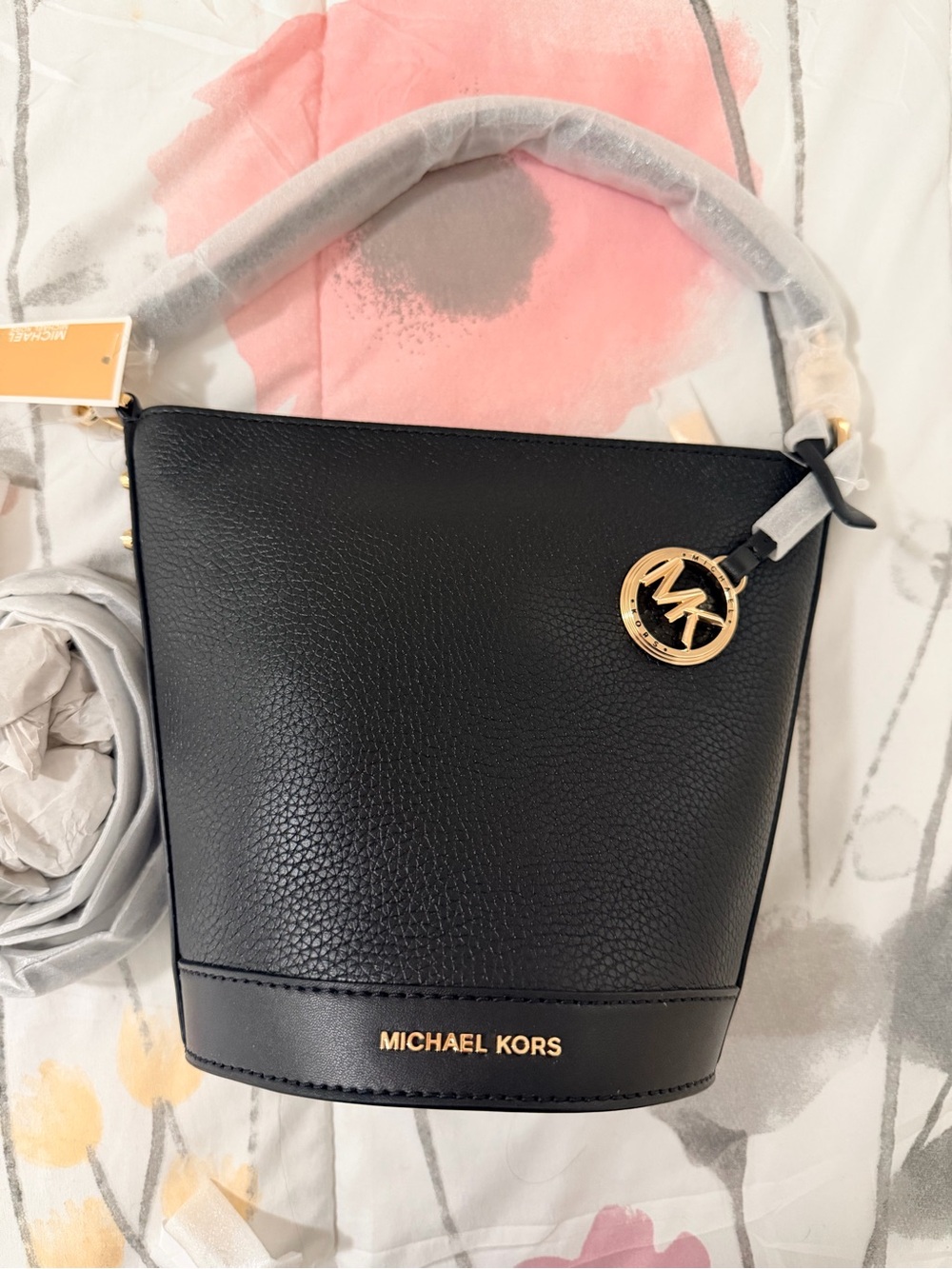 Michael Kors Black Pebbled Leather